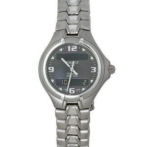 Tissot Women's T-Classic Dark Gray Analog-Digital Dial Multi-Function Titanium